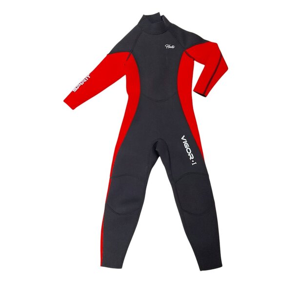 Hevto Wetsuit Boys Girls 6 Red Black Vigor I Spirit 3/2mm Neoprene Nylon Surfing
